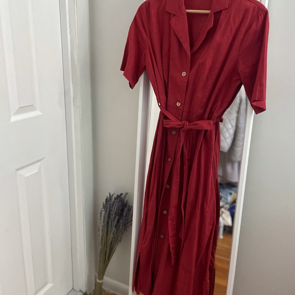 Midi dress 100% cotton